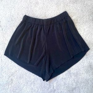 Black Flowy Shorts